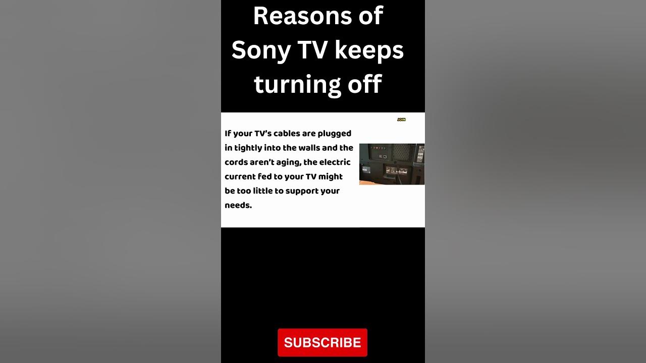 Reasons of Sony TV keeps turning off shorts shortvideo sonytv YouTube