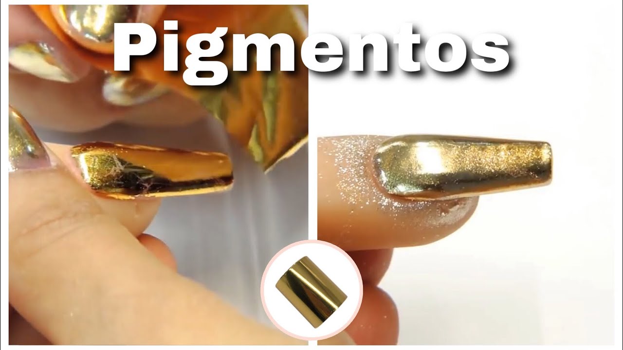 UÑAS COFFIN 💖 Efecto ESPEJO Dorado - thptnganamst.edu.vn