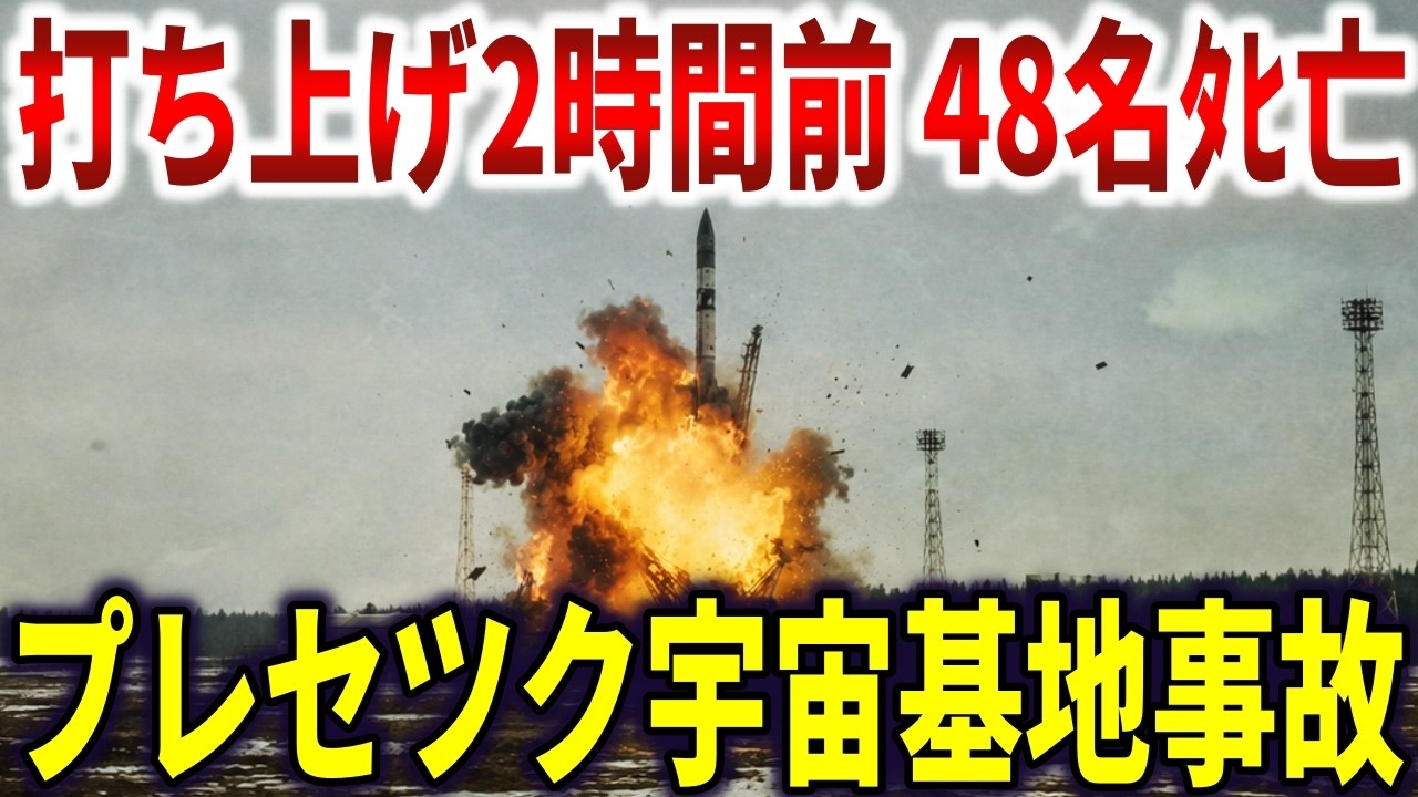 打ち上げ2時間前にロケット爆発で48名ﾀﾋ亡。ソ連は「成功」と発表し9年間隠蔽したプレセツク宇宙基地事故の真相【ゆっくり解説】