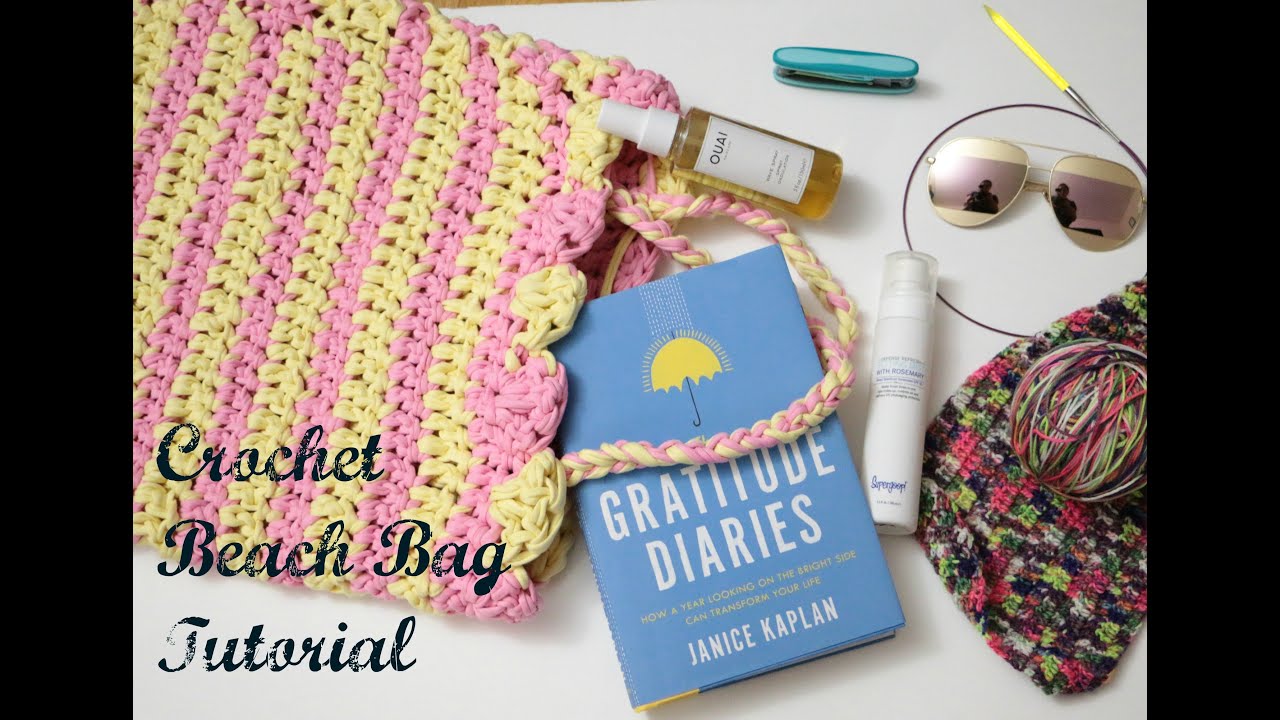 Crochet Beach Bag Tutorial YouTube
