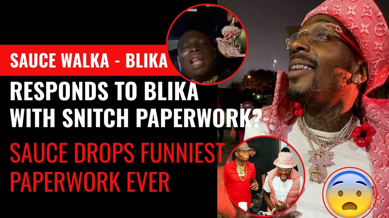 Sauce Walka Responds to Blika Blika's Chain Snatching Accusations With Some Hilarious Paperwork