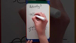 Negative Numbers Activity 3