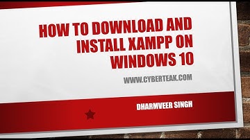 2 How to download and install xampp on windows 10
