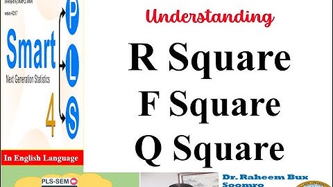 SmartPLS-SEM: Lecture 41 Understanding R square, F square and Q square