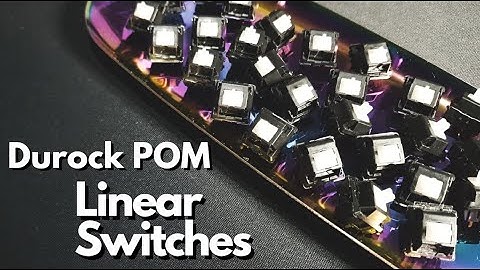 Durock POM Switches on Vega65 / Keyboard Sound Test ASMR
