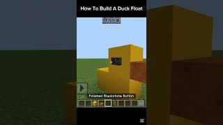 How To Build A Duck Float 🐤 🐥 #minecraft #shorts (Channel Credit In Description)