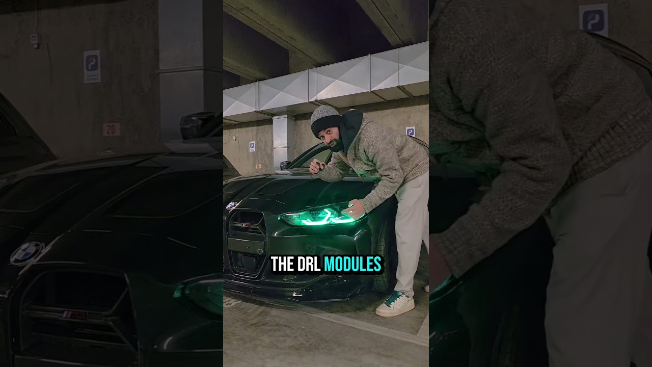 How Do Daytime Running Lights Work?  BMW M3 Laser Lights. #automobile #cartok#bmw