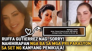 RUFFA GUTIERREZ NAG-SORRY! RUFFA \& CESAR MONTANO NAGBAHAGI NG PAGHIHIRAP SA SET NG KANILANG PENIKULA