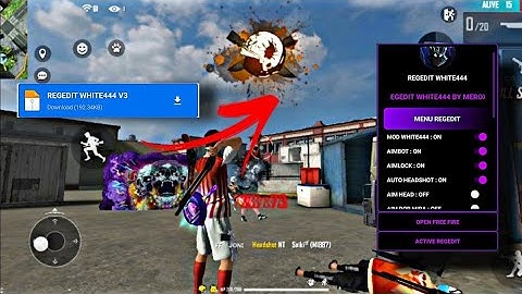WHITE 444 Mobile Regedit 😈 op headshot free fire config file apk free fire headshot hack white444
