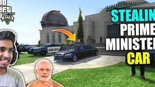 I STOLE PRIME MINISTER CAR IN GTA V #viral #trending #gta #gta5 #technogamerz #youtube#gaming