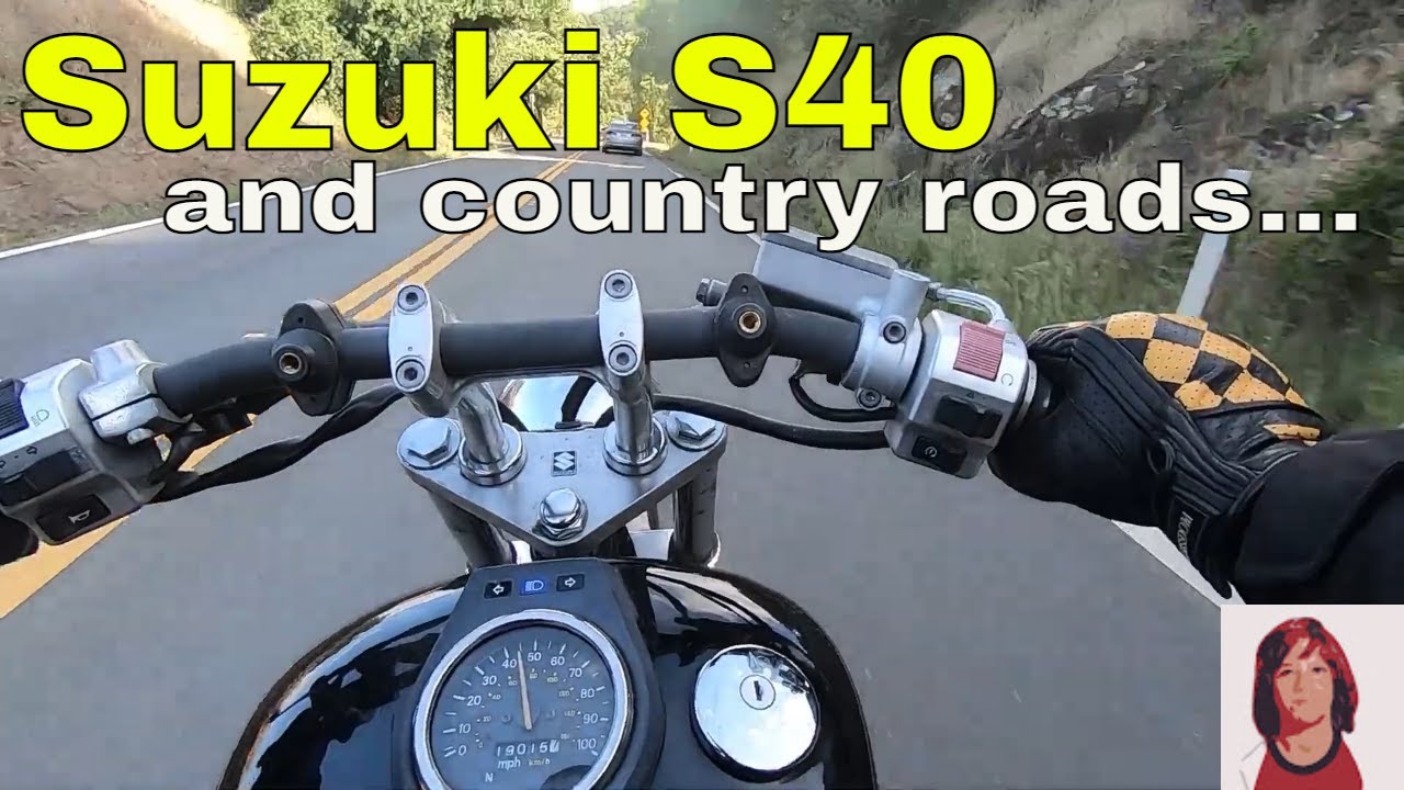 Suzuki S40 lane splitting then country roads