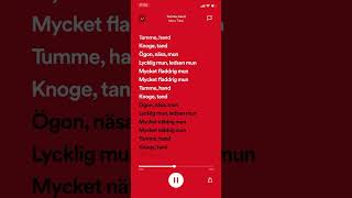 Mora Träsk - Tumme, hand (med text)