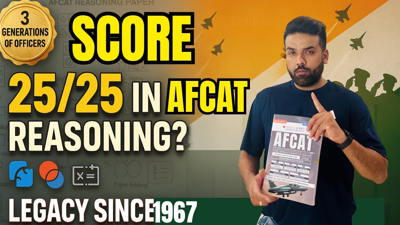 AFCAT 2 2025 Reasoning – Complete Guide (All Patterns Covered!) - YouTube