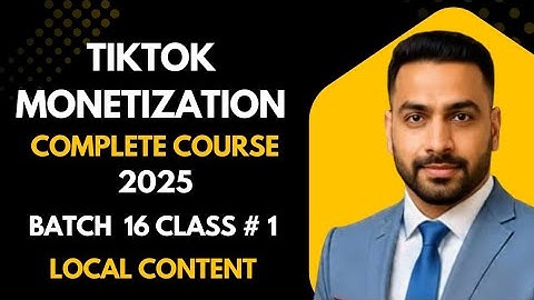 TikTok monetization Master Class 2025 || TikTok Monetization Course Malik Asif Batch 16 Class 1