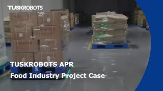 TUSKROBOTS facilitates the automation upgrade of logistics in food company warehouses
