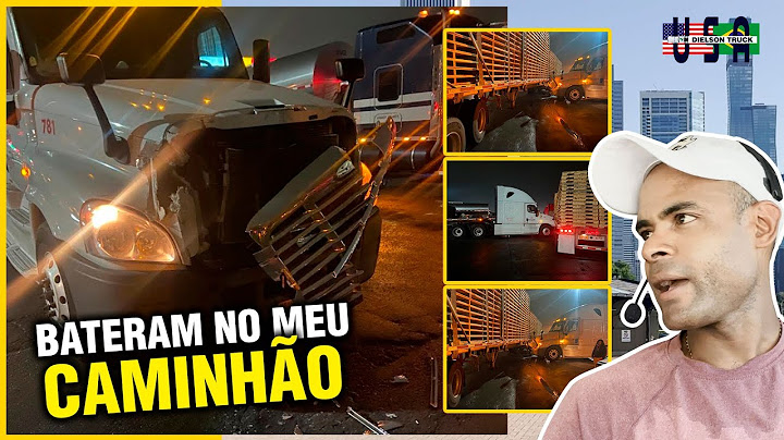 BATERAM NO MEU CAMINHÃO (ESTAVA PARADO EM UM POSTO E UM OUTRO CAMINHÃO AO MANOBRAR BATEU NO MEU)