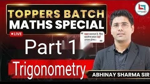 Complete Trigonometry for SSC CGL | Complete Trigonometry in One Shot | Maths by Abhinay Sharma