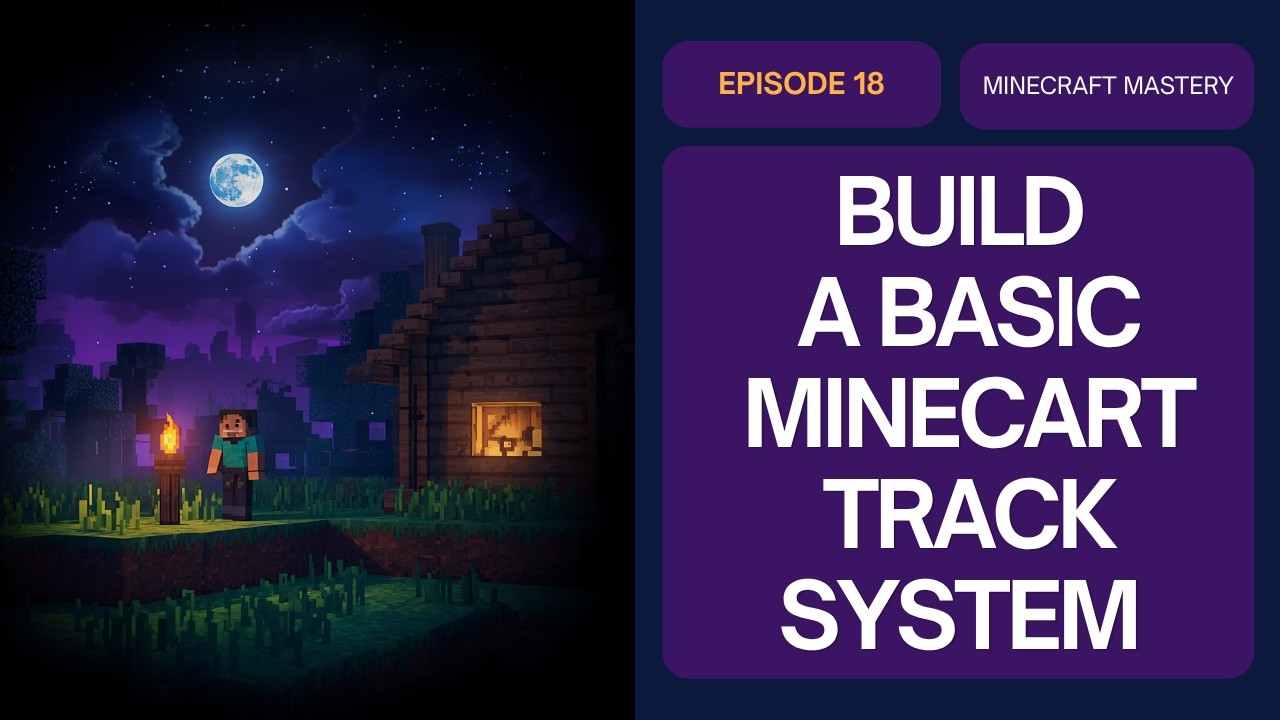 Mine Cat Rack How to Build a Minecart Track System in Minecraft | Rail Guide & Setup ...
