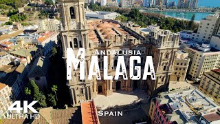 MALAGA 2024 🇪🇸 Málaga Drone Aerial 4K Drones | Andalusia Andalucía Spain España