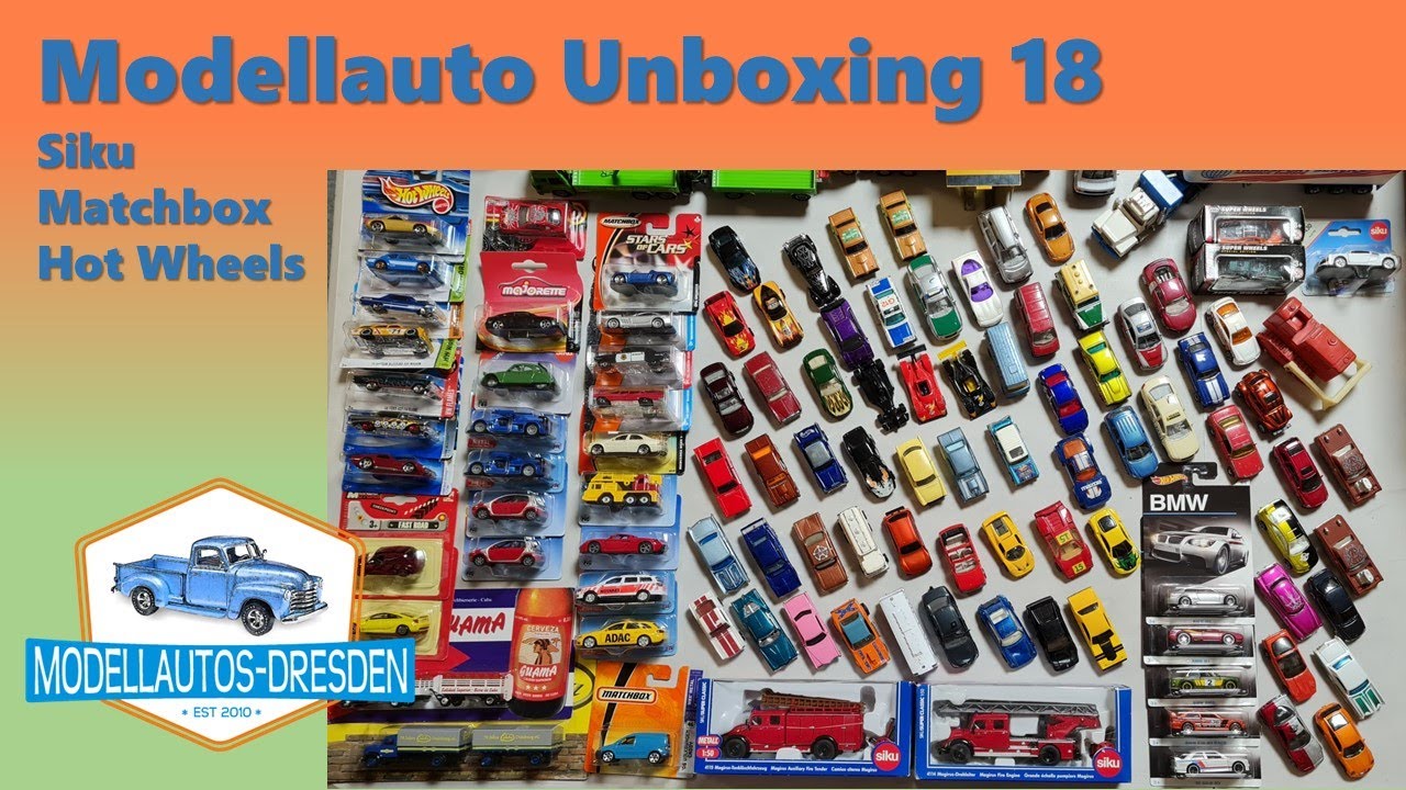 Unboxing Video No.18 Modellauto Konvolut gekauft Siku, Matchbox, Hot Wheels usw. [Falk Seltmann]