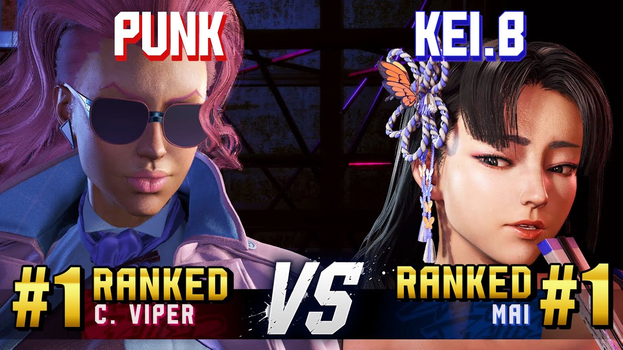 SF6 ▰ PUNK (#1 Ranked C.Viper) vs KEI.B (#1 Ranked Mai) ▰ High Level Gameplay
