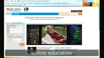 Adding NBC Streaming Content to a Blackboard™ 9 Course