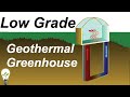 Low Grade Geothermal Greenhouse Heating - Air vs Liquid