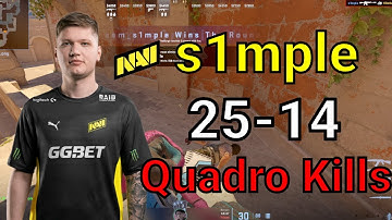 CS2 s1mple pov Faceit Anubis (25-14) Quadro Kills! & 2 Triple Kills! | Jun 18, 2024 | #cs2 #csgo
