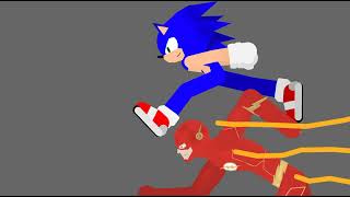 flash vs sonic speed test(sub and like) | stick nodes