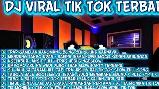 DJ VIRAL TIK TOK || DJ TRAP GAMELAN HANOMAN OBONG CEK SOUND KARNAVAL