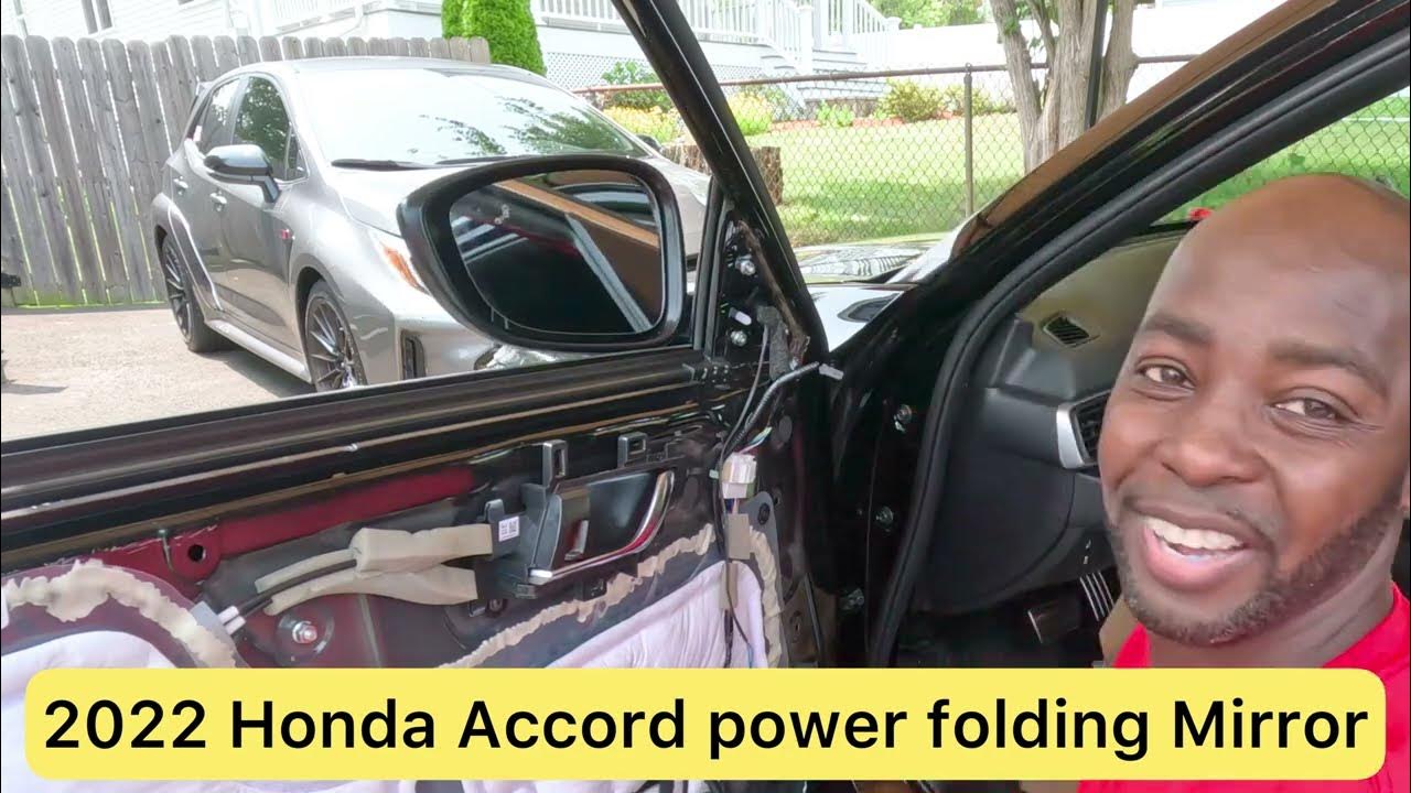 2022 Honda Accord 2.0 power Folding mirror upgraded - YouTube