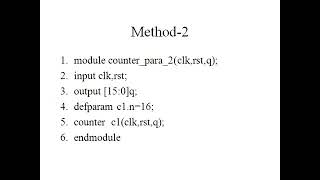 parameterized module