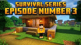 I Building My Secret Base & Finding Diamonds! (Minecraft Ep. 3)