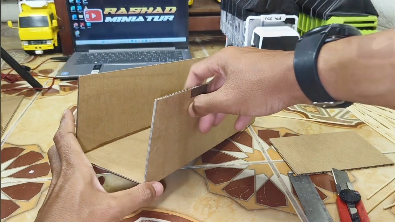 Cara mudah membuat Bak Truk Plastik dari KARDUS