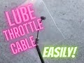 lube (Scooter bike Motorbike) throttle clutch cable easily without tool DIY