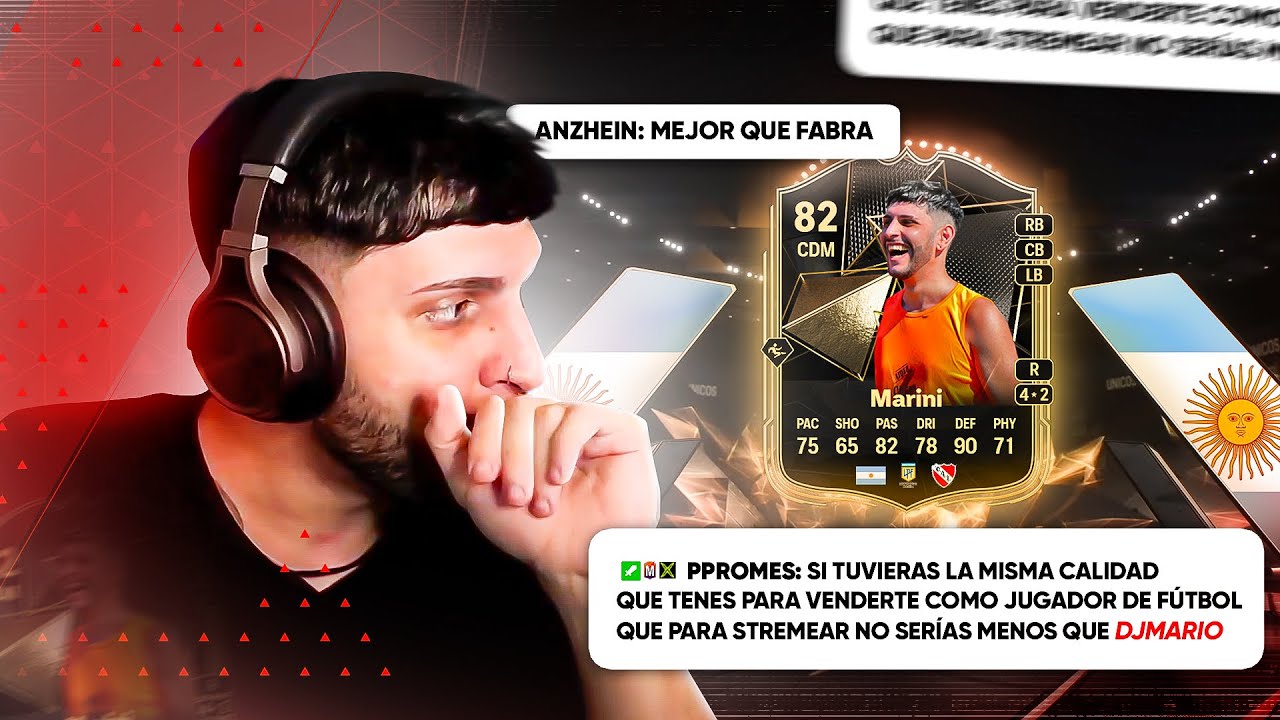 mi CHAT me arma la CARTA de EA FC 25 (merecí más media)