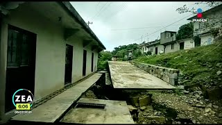 Grieta de 60 metros de longitud alarma a habitantes de Temango, Hidalgo | Noticias con Paco Zea