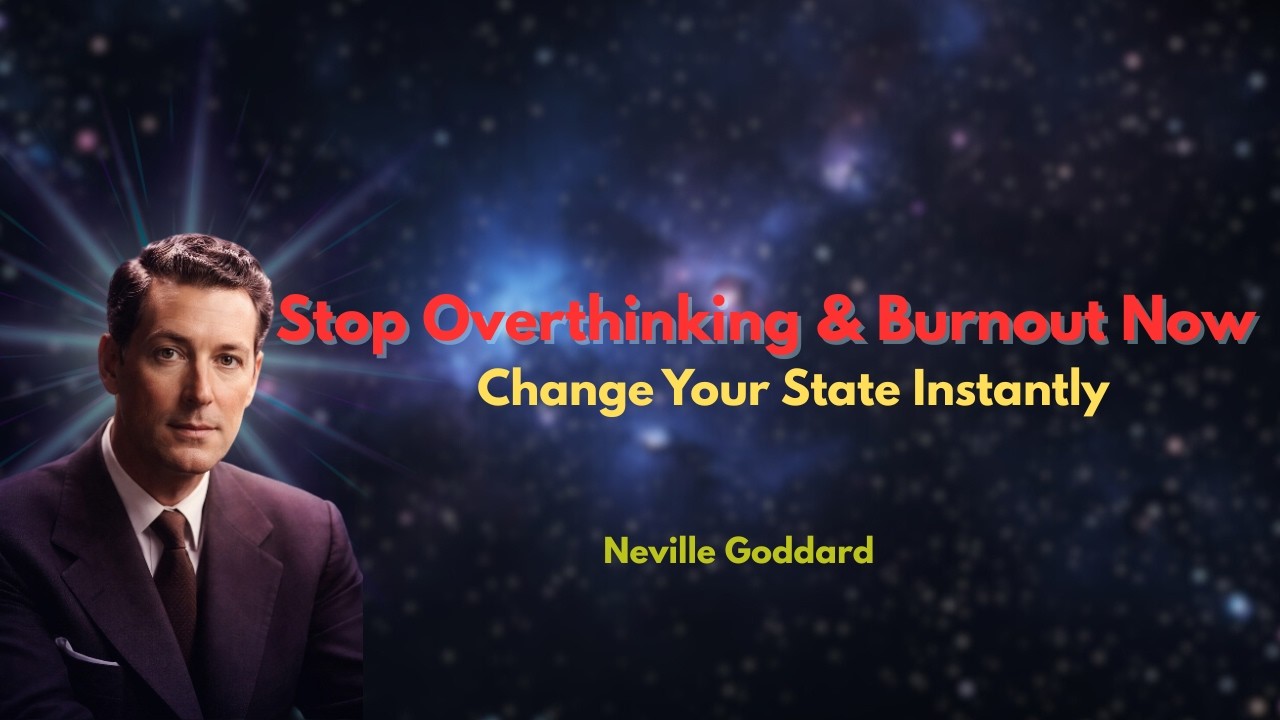 Change Your State Instantly,Stop Overthinking & Burnout Now | Neville Goddard