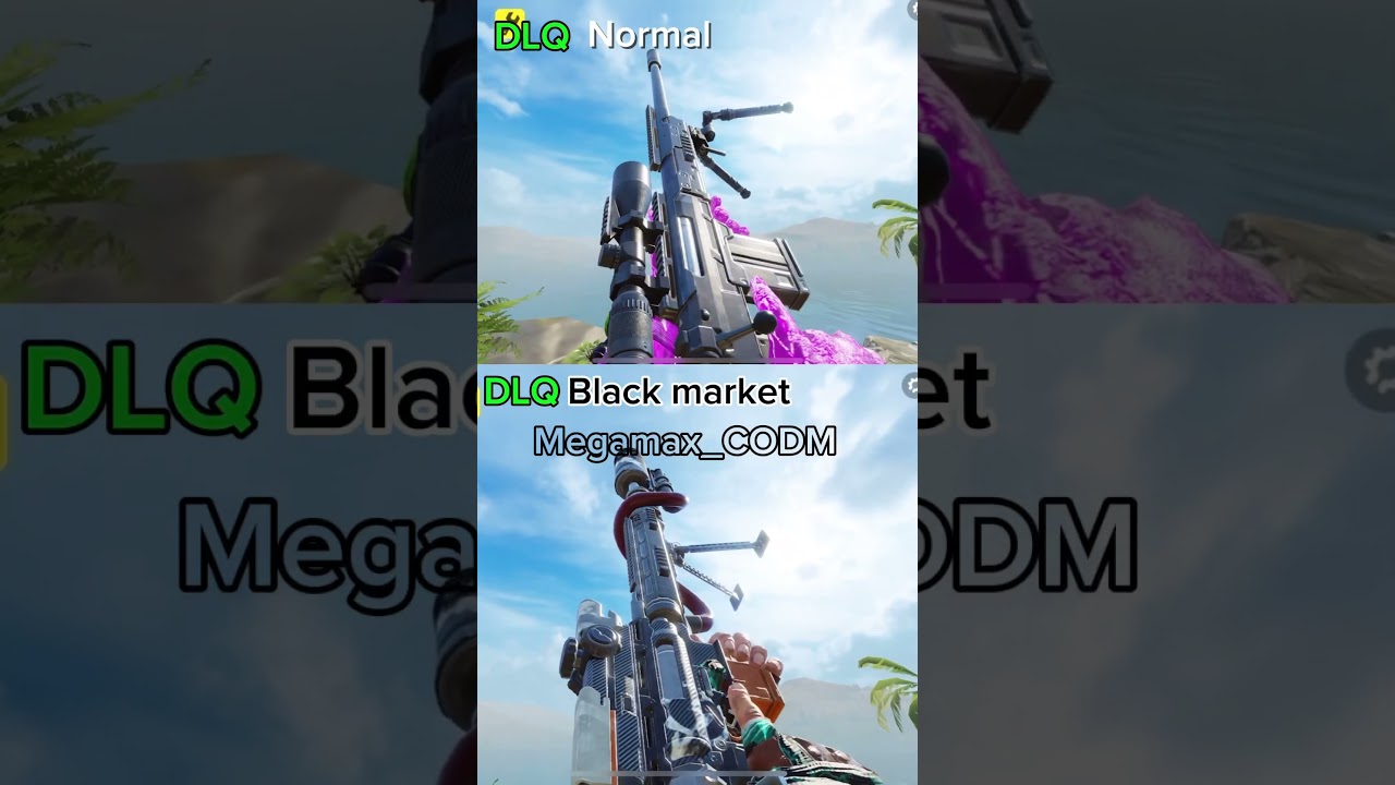 Normal vs black market *epic* DLQ skin 