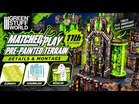 Unboxing GREEN STUFF WORLD PRE-PAINTED Foldable Terrain 11th Edition Warhammer 40000 Layout