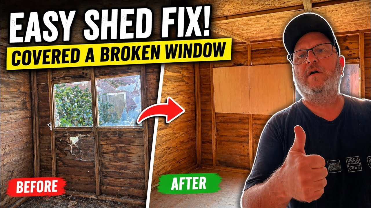 I “Fixed” My Shed Window… Somehow