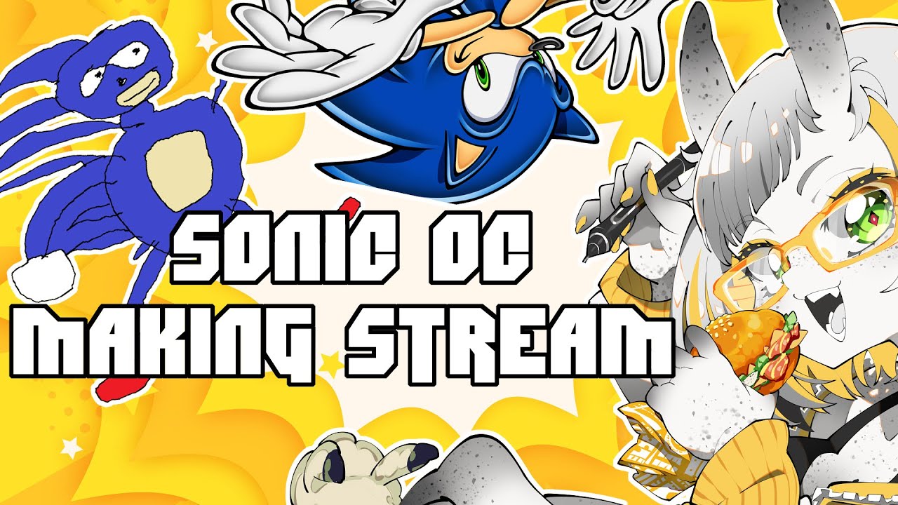 Drawing my First Sonic OC - YouTube