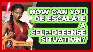How Can You De-escalate A Self-defense Situation? - Fighting Arts Lab