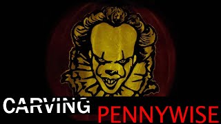 Carving a Pennywise (IT) Pumpkin