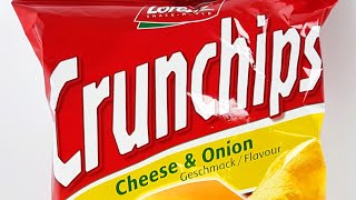 Crunchips Cheese & Onion German Chips Asmr