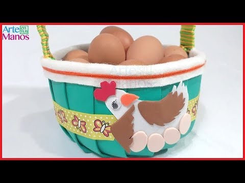 ?Cómo Hacer Una CANASTA PORTA HUEVOS con Botellas de Plástico??