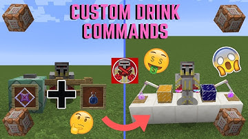 Command Block Tutorial #54: Custom Drink Commands in Minecraft (1.14+)
