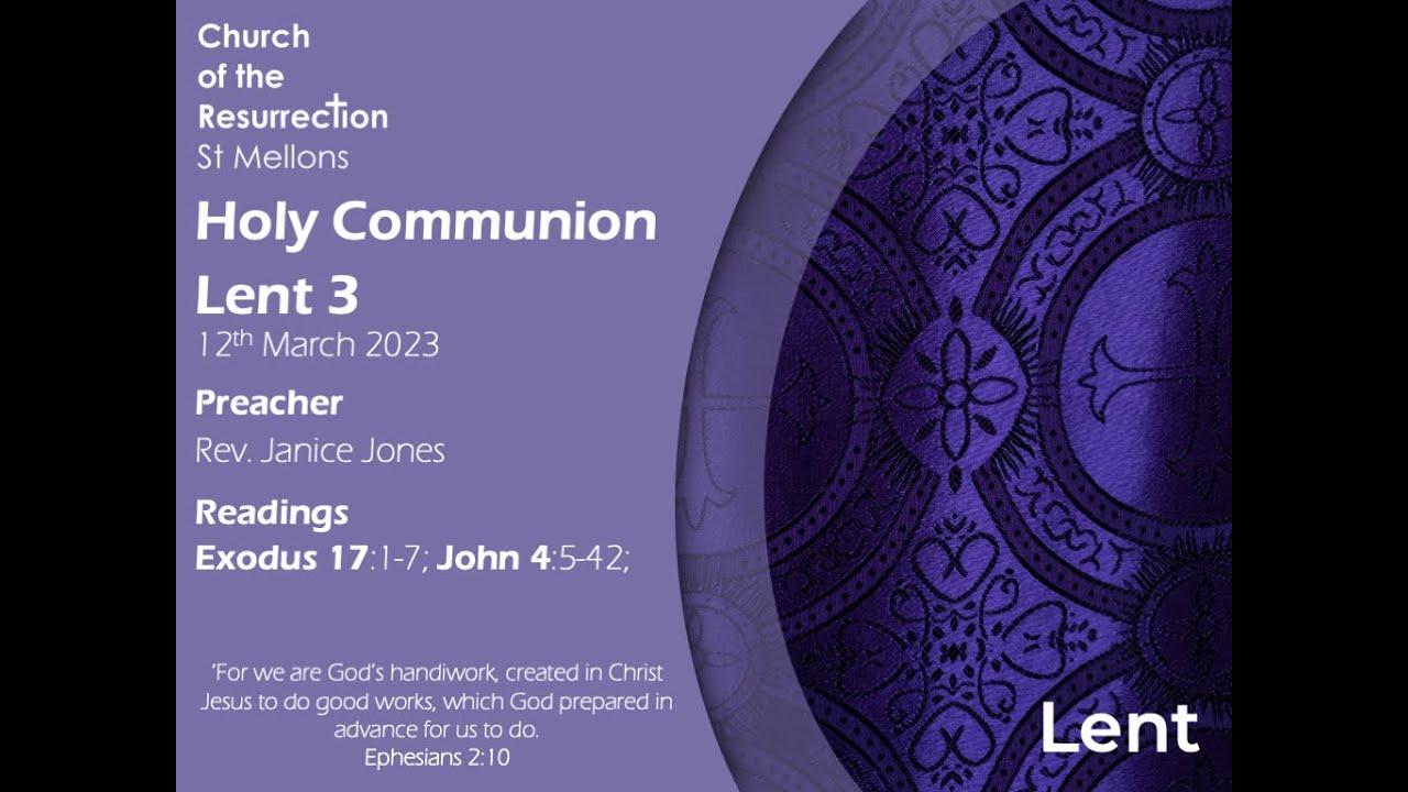 Lent 3: Sunday Communion Service - 12th March 2023 - YouTube