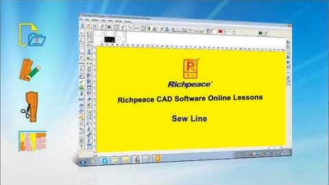 Richpeace CAD Software Online Lessons --Tip of the day-- Sew Line (V9)