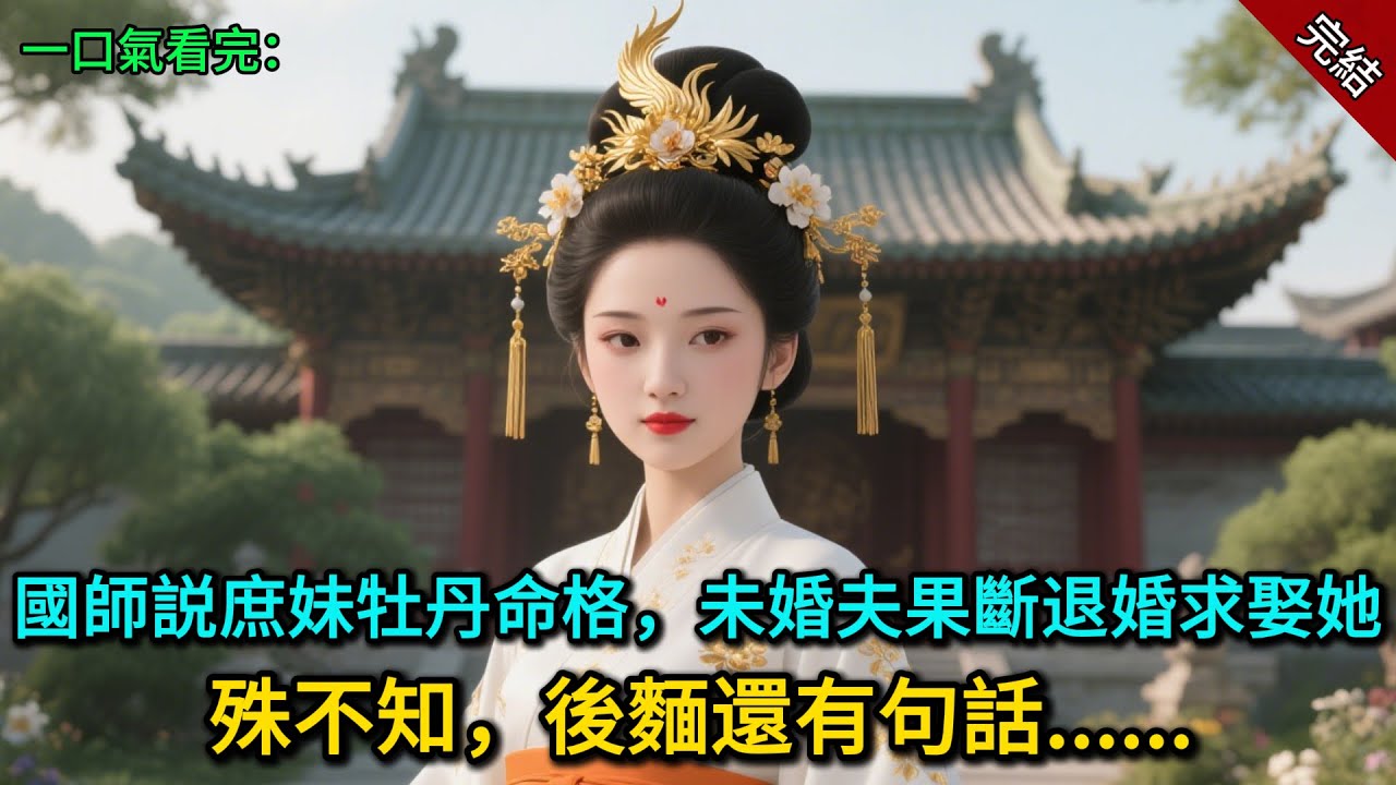 國師説庶妹牡丹命格，未婚夫果斷退婚求娶她，殊不知，後麵還有句話......